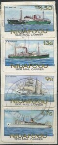 Niuafo'ou 1985 SG56A-59A Mail Ships set #2 FU