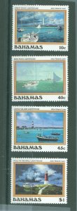 Bahamas #630-633 Mint (NH) Multiple (Art) (Lighthouses) (Paintings)