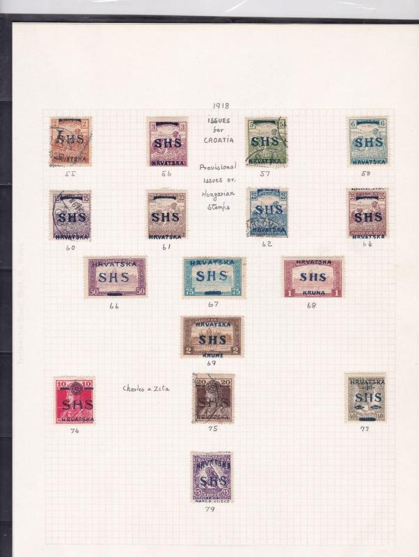 croatia stamps page ref 16971