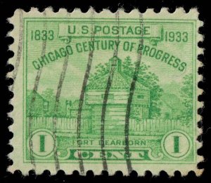 US #728 Restoration of Fort Dearborn; Used