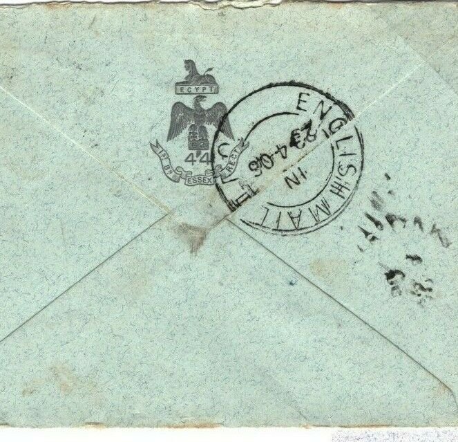 INDIA KEVII Cover AUSTRALIA Victoria Pakenham RAILWAY *ENGLISH MAIL TPO*1906 FC9