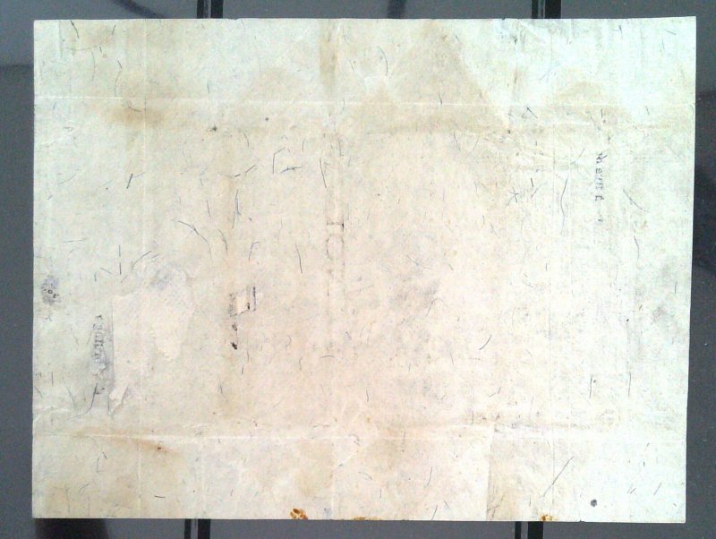 Scott #RS245b - 1c Black, white - Silk Paper - Faults