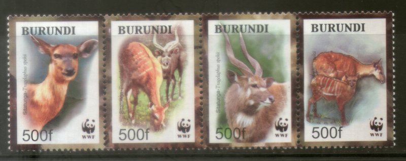 Burundi 2004 WWF Sitatunga Antelope Deer Wildlife Animal Sc 774 MNH # 353