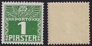 Austria Levant - 1908 - Scott #J8a - MH - Numeral