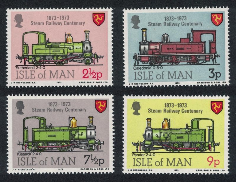 Isle of Man Steam Railway 4v 1973 MNH SG#35-38