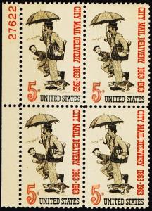 United States. 1963 5c(Block of 4) S.G.1220 Unmounted Mint