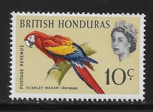 British Honduras 172a 10c Bird MNH