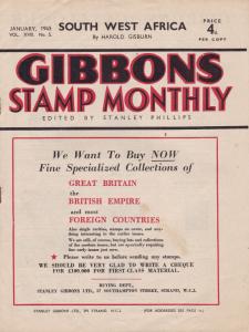 Gibbons Stamp Monthly January 1945 Very Good Condition No Tears All Pages