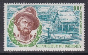 Benin #C116 F-VF Mint NH ** Walt Whitman, American Poet