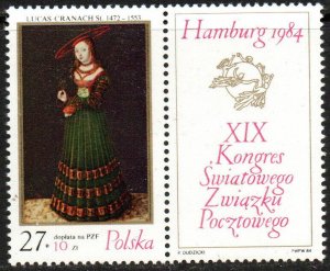 Poland Sc #B142 MNH with label