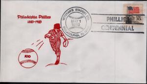 US Baseball First Day and Commemorative Covers #1381, 2619 - Phillies Centennial