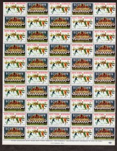 USA. Boys Town Seals, 1959, full sheet, Lot 230742-10