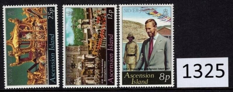 $1 World MNH Stamps (1325), Ascension Scott 218-20, Royal Visit, set of 3