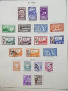 EDW1949SELL : BOLIVIA Very clean Mint & Used collection on album pages Cat $1171