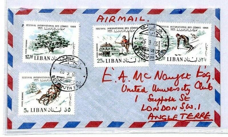 Lebanon Airmail Cover {samwells-covers} 1966 CS318