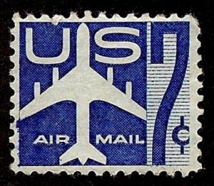 US Scott C51 7c Air Mail Jet Airliner Outline UNUSED NG F/VF NH P10.5x11 1958