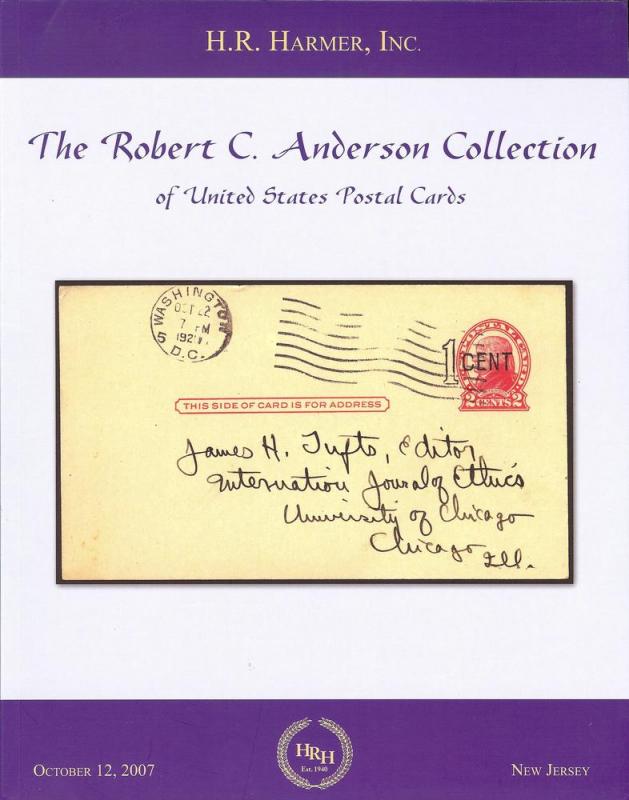 HR Harmer: Sale # 2980  -  The Robert C. Anderson Collect...