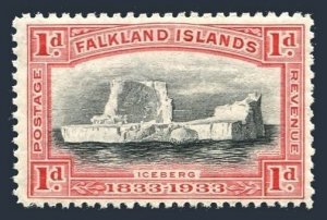 Falkland 66, hinged. Michel 60. Iceberg, 1933.