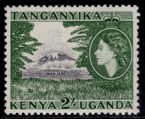 KENYA UGANDA TANGANYIKA QEII SG177a, 2s black & bronze-green, M MINT. Cat £29.