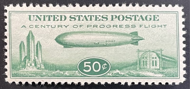 US #C18 MH F/VF - 50c Baby Zeppelin 1933 - Very Nice!!! [$061]