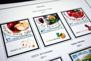 COLOR PRINTED ISRAEL [+TABS] 2011-2020 STAMP ALBUM PAGES (81 illustrated pages)