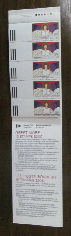 Canada # BK91d   29 cents Christmas.Perf. 12 1/2.