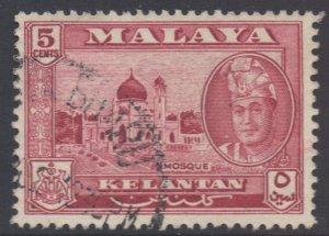 Malaya Kelantan Scott 87 - SG99, 1961 Sultan 5c used