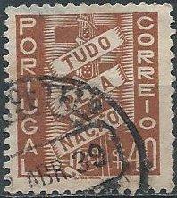 Portugal 567 (used, thin) Tuda pela nação (1935)