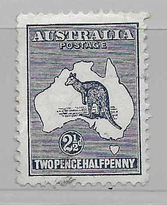 Australia 39 2 1/2d roo single Used