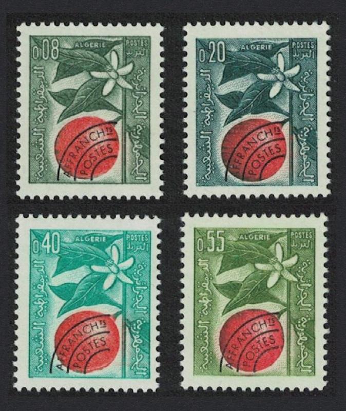 Algeria Branch of Orange Tree pre-cancelled 4v SG#413-416