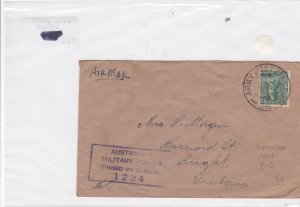 Australia 1945 army post office stamp cover Ref 9130