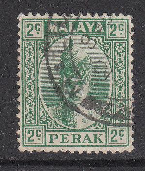 Malaya Perak 1938 Sc 85b 2c green Used