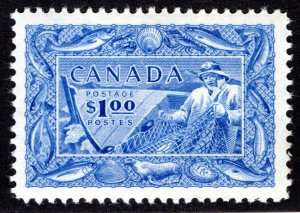 302, MNHOG, VF/XF, Fisherman, Fishing Resources, Canada Postage Stamp