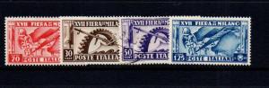 Italy 1936 Scott 355-58  scv $6.70 Less 50%=$3.35 BIN