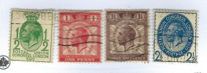 Great Britain SC#205-208 Used F-VF SCV$18.50...Worth a close look!!