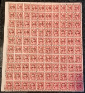 MALACK 647 2c Hawaii, Sheet of 100, VF OG NH, fresh ..MORE.. k0861