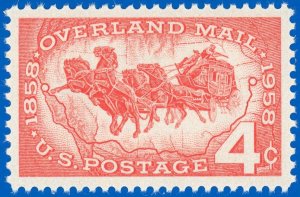 USA Scott #1120, Mint-OG-NH, Graded PSE XF/SUPERB 95, OVERLAND MAIL, SMQ $25 (SK