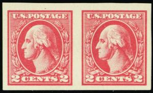 533, Mint Superb NH GEM 2¢ Imperforate Pair - Stuart Katz