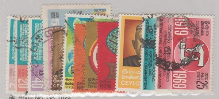 Ceylon - Sri Lanka Scott #420-422//424-432 Stamp - Used Set