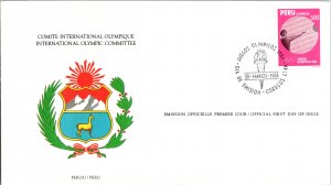 Peru, Worldwide First Day Cover, Olympics, Sports