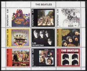 TATARSTAN - 2001 - The Beatles - Perf 9v Sheet - Mint Never Hinged-Private Issue