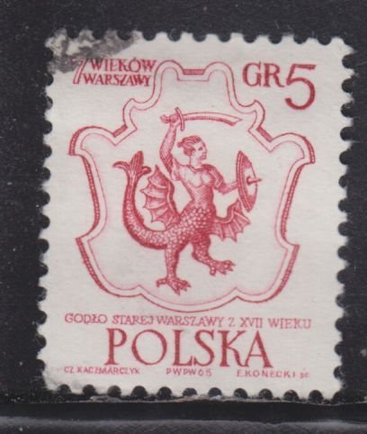 Poland 1334 Arms of Warsaw 1965