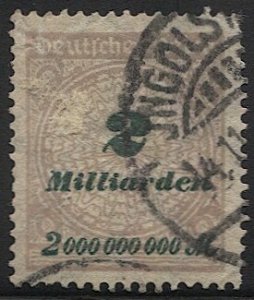 GERMANY 1923 2mlrd Used, Sc 295 VF