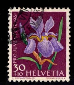 Switzerland Scott B311 Used semi-postal Iris Flower stamp