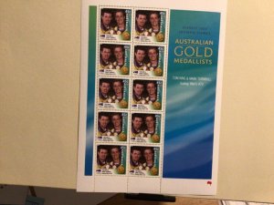 Australian 2000 Olympics Gold Medalists Mens Sailing mnh stamps sheet A10169