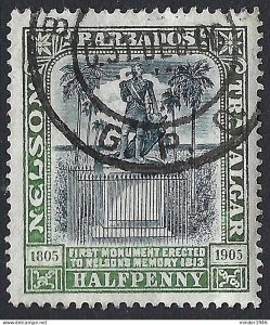 BARBADOS 1906, KGV ½d Black & Pale Green SG146 FU