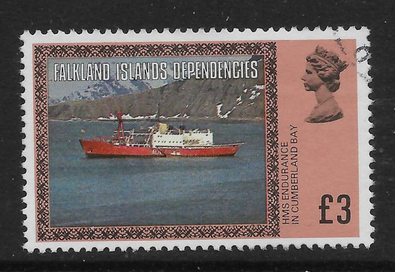 FALKLAND IS.DEP. SG88A 1980 £3 DEFINITIVE USED