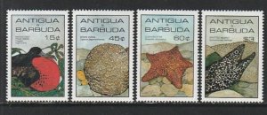 1985 Antigua - Sc 871-4 - MH VF - 4 single - Marine Life
