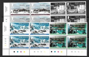 BRITISH ANTARCTIC TERR. SG626/9 2013 70th ANNIV OF BRANSFIELD HOUSE BLOCK 4 MNH