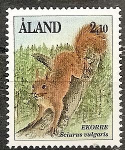 Finland-Aland Isls.  46 MNH 1991 2.10m Mammals